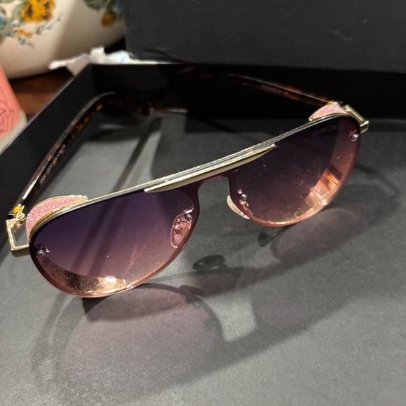 Jimmy Choo Rose Tinted Glasses Rare! - Picture 3 of 8